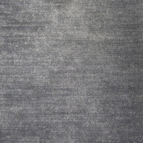 Plain Grey Fabric - Malvolio Plain Velvet Fabric (By The Metre) Titanium Voyage Maison