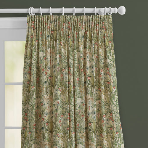 Jungle Green M2M - Mangrove Printed Cotton Made to Measure Curtains Green Voyage Maison