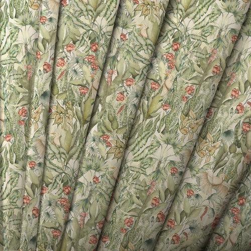 Jungle Green M2M - Mangrove Printed Cotton Made to Measure Curtains Green Voyage Maison