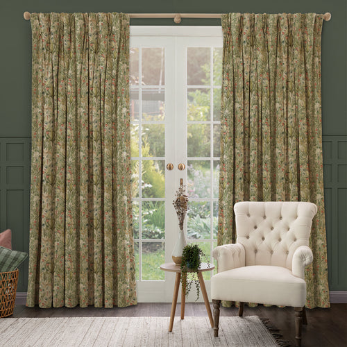 Jungle Green M2M - Mangrove Printed Cotton Made to Measure Curtains Green Voyage Maison