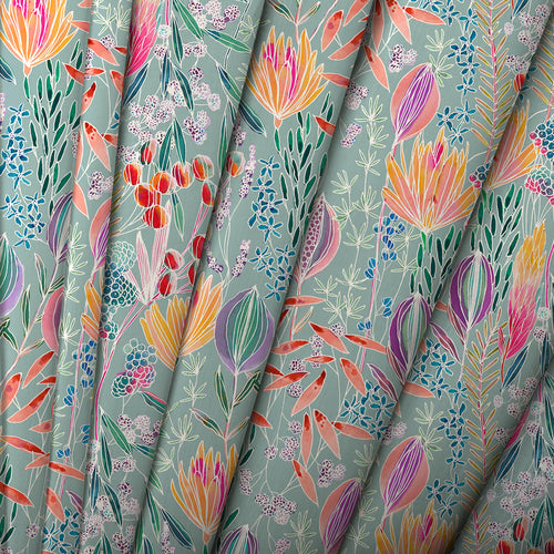 Floral Blue M2M - Masina Printed Made to Measure Curtains Egg Voyage Maison