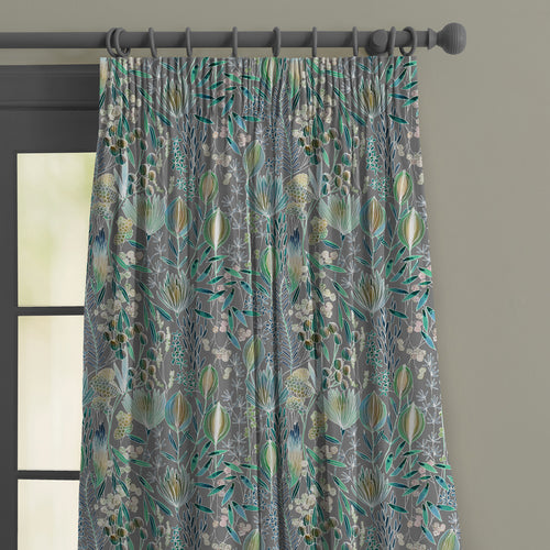 Floral Blue M2M - Masina Printed Made to Measure Curtains Mineral Voyage Maison