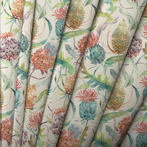 Floral Red M2M - Meadwell Printed Cotton Made to Measure Roman Blinds Pomegranate Voyage Maison