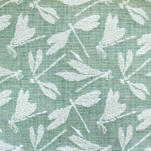 Voyage Maison Meddon Woven Jacquard Fabric Remnant in Duck Egg