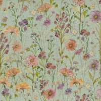 Samples - Medmerry Printed Cotton Fabric Sample Swatch Sky Voyage Maison