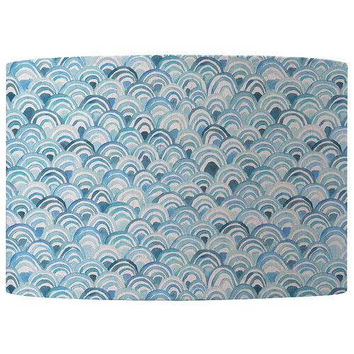 Abstract Blue Lighting - Melia Eva Printed Lamp Shade Glacier Voyage Maison