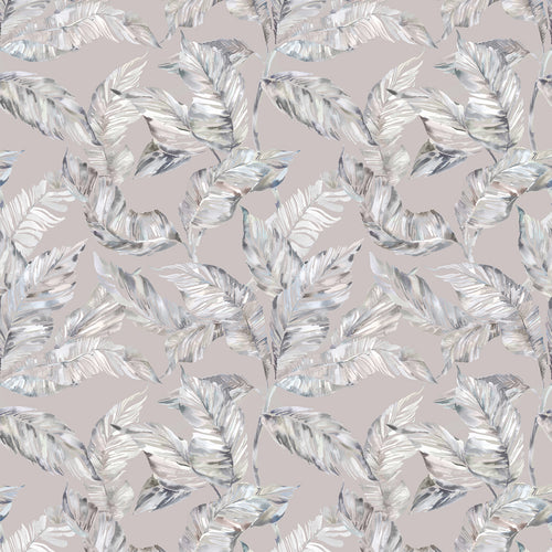 Floral Grey Fabric - Mizuna Printed Fabric (By The Metre) Bamboo Voyage Maison
