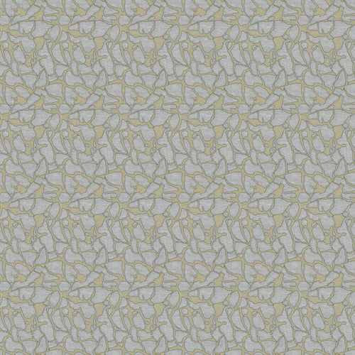 Abstract Grey Fabric - Molten Woven Jacquard Fabric (By The Metre) Mercury Voyage Maison