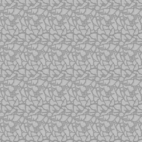 Abstract Grey Fabric - Molten Woven Jacquard Fabric (By The Metre) Steel Voyage Maison