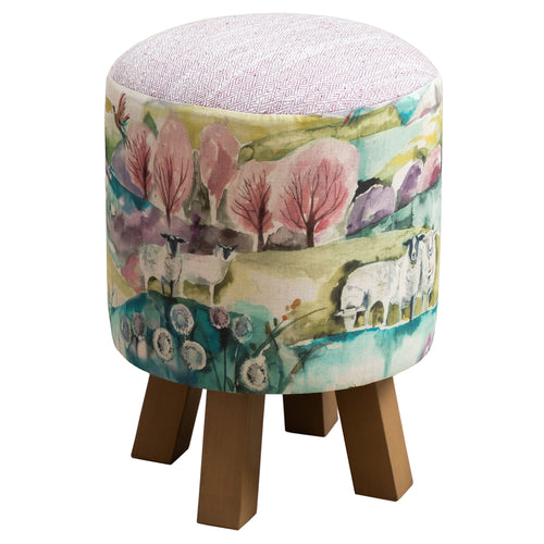 Animal Green Furniture - Monty Round Footstool Buttermere Voyage Maison
