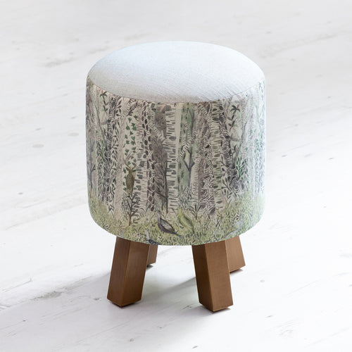 Beige Furniture - Monty Round Footstool Whimsical Tale Willow Voyage Maison