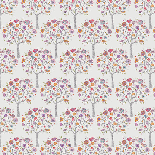 Floral Pink Fabric - Moolyana Printed Linen Fabric (By The Metre) Autumn Voyage Maison