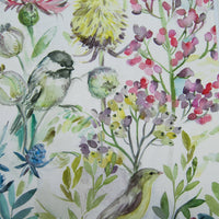 Samples - Morning Chorus Printed Fabric Sample Swatch Cream Voyage Maison