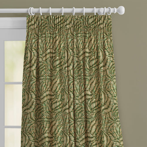 Jungle Green M2M - Musa Printed Cotton Made to Measure Curtains Kiwi Voyage Maison