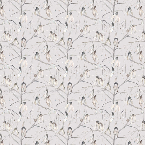 Floral Grey Fabric - Nara Printed Fabric (By The Metre) Bamboo Voyage Maison