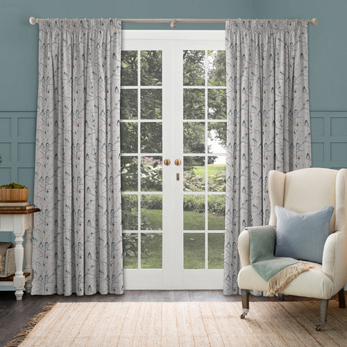 Floral Blue M2M - Nara Printed Made to Measure Curtains Cobalt Voyage Maison