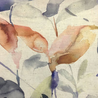 Samples - Naura Printed Fabric Sample Swatch Clementine Natural Voyage Maison