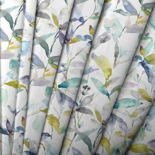 Floral White M2M - Naura Printed Made to Measure Curtains Lemon Voyage Maison