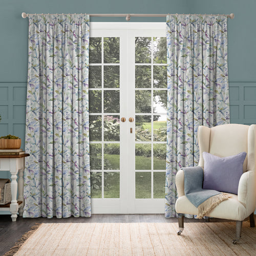Floral White M2M - Naura Printed Made to Measure Curtains Pacific Voyage Maison