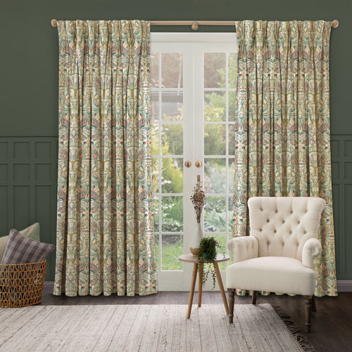 Animal Multi M2M - Netherton Printed Made to Measure Curtains Pomegranate Voyage Maison