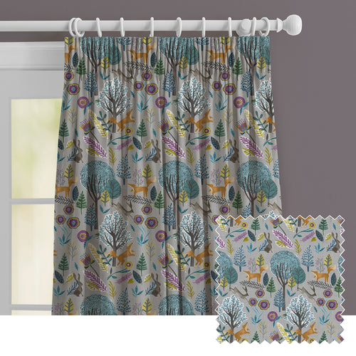 Animal Grey M2M - Oronsay Printed Made to Measure Curtains Mineral Voyage Maison