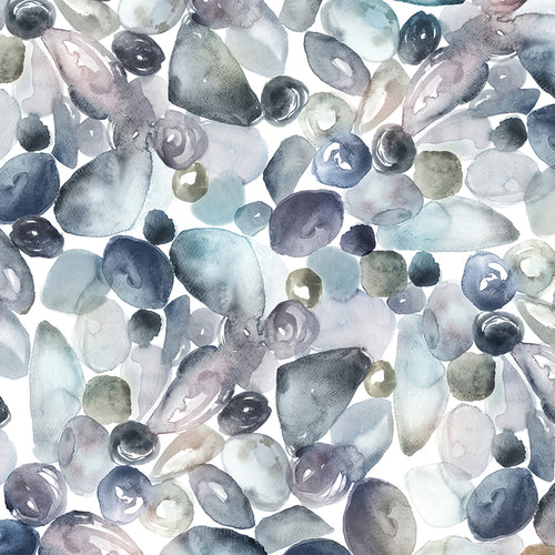 Abstract Grey M2M - Pebbles Printed Made to Measure Curtains Slate Voyage Maison