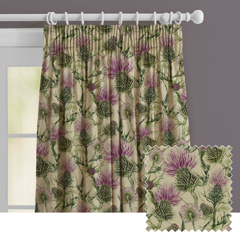 Floral Pink M2M - Penton Printed Made to Measure Curtains Fuchsia Marie Burke