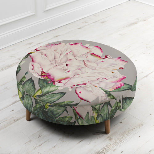 Floral Pink Furniture - Petra Large Footstool Parcevall Fuchsia Voyage Maison