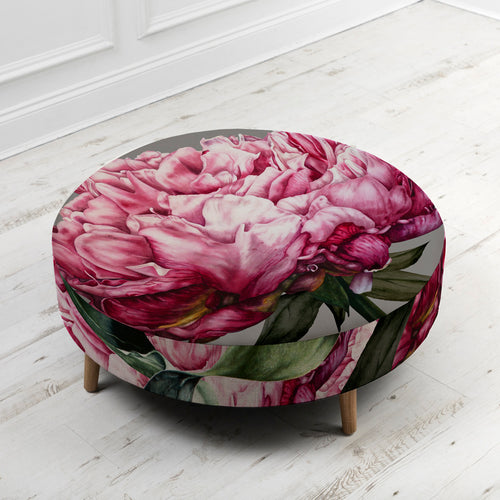 Floral Pink Furniture - Petra Large Footstool Sennen Fuchsia Voyage Maison