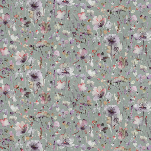 Floral Purple Fabric - Pimelea Printed Cotton Fabric (By The Metre) Willow Voyage Maison