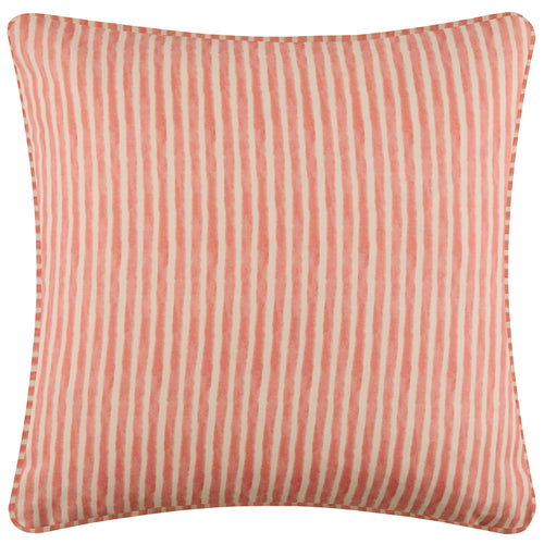 Floral Red Cushions - Pomegranate Trellis Printed Outdoor Square Polyester Filled Cushion Red Voyage Maison