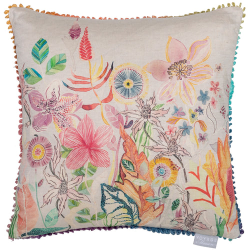 Voyage Maison Primrose Printed Feather Cushion in Linen