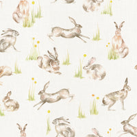  Samples - Racing Hares  Wallpaper Sample Cream Voyage Maison