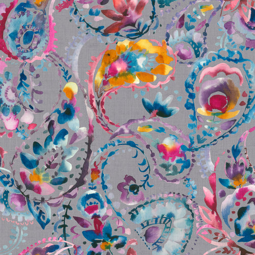 Floral Blue Wallpaper - Raja  1.4m Wide Width Wallpaper (By The Metre) Indigo Voyage Maison