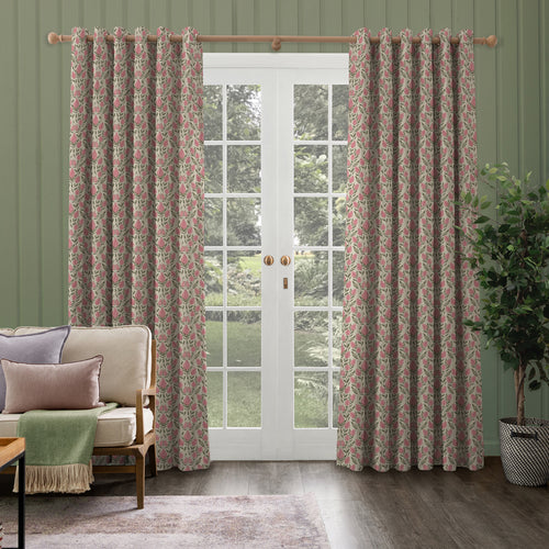 Floral Pink M2M - Rithani Printed Made to Measure Curtains Auburn Voyage Maison