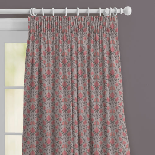 Floral Pink M2M - Rithani Printed Made to Measure Curtains Mauve Voyage Maison
