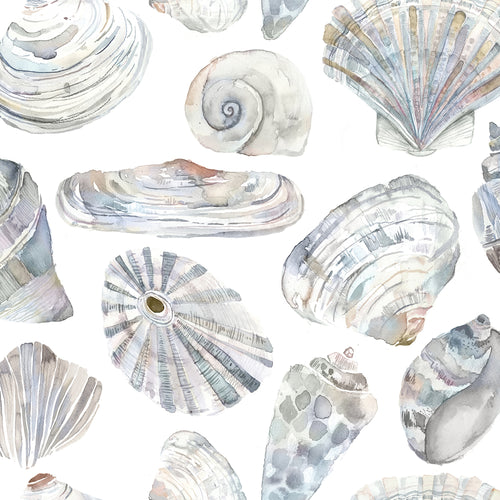 Abstract Grey M2M - Rockpool Printed Cotton Made to Measure Roman Blinds Slate Voyage Maison