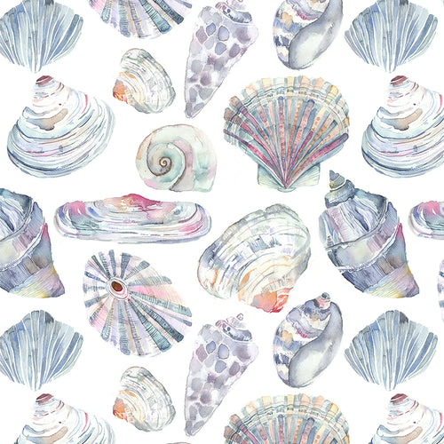 Abstract Multi M2M - Rockpool Printed Made to Measure Curtains Abalone Voyage Maison