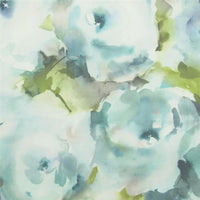 Samples - Rosa Printed Fabric Sample Swatch Duck Egg Voyage Maison