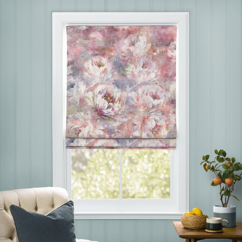 Floral Pink M2M - Roseum Printed Made to Measure Roman Blinds Sunset Voyage Maison