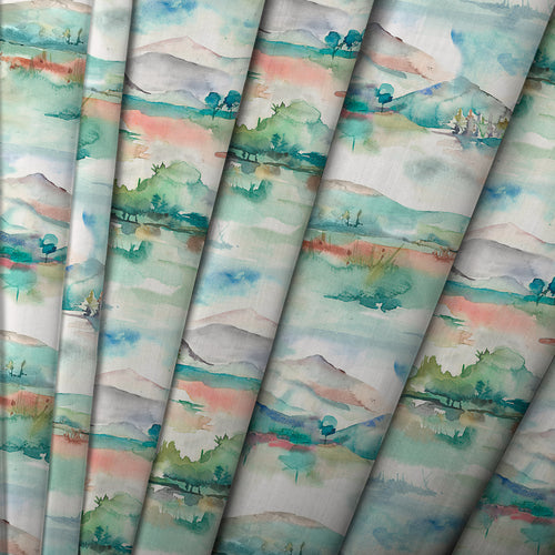 Abstract Cream M2M - Russet Shores Printed Made to Measure Curtains Cream Voyage Maison