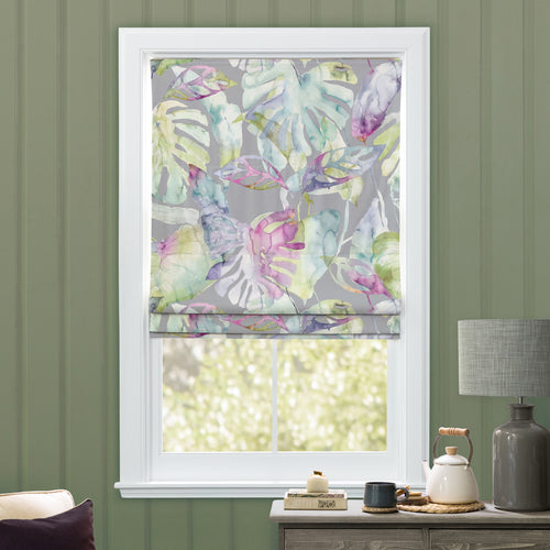 Floral Pink M2M - Salvador Printed Cotton Made to Measure Roman Blinds Summer Voyage Maison