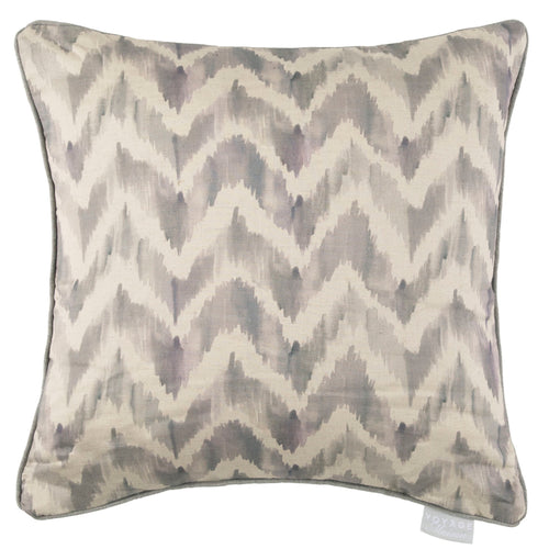 Geometric Purple Cushions - Savannah Printed Feather Filled Cushion Violet Additions
