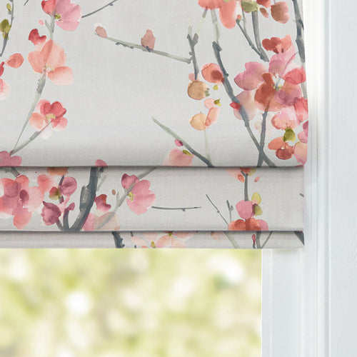 Floral Grey M2M - Saville Printed Cotton Made to Measure Roman Blinds Russet Stone Voyage Maison