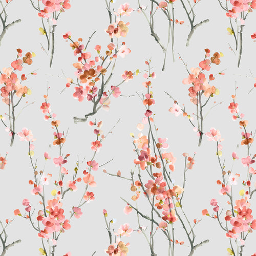 Floral Grey M2M - Saville Printed Cotton Made to Measure Roman Blinds Russet Stone Voyage Maison