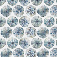 Samples - Sea Urchin Printed Fabric Sample Swatch Slate Voyage Maison