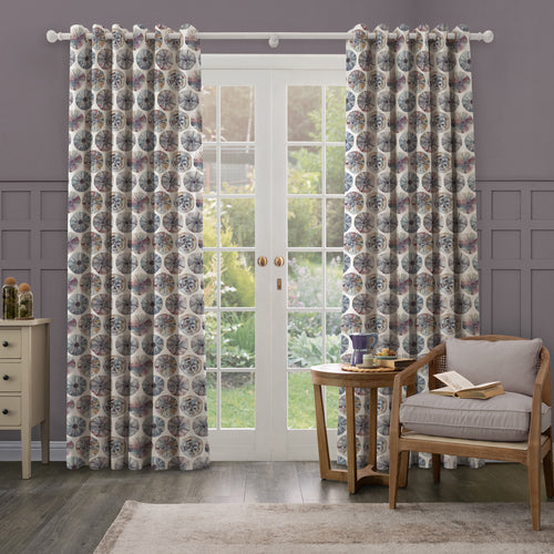 Abstract Purple M2M - Sea Urchin Printed Made to Measure Curtains Abalone Voyage Maison