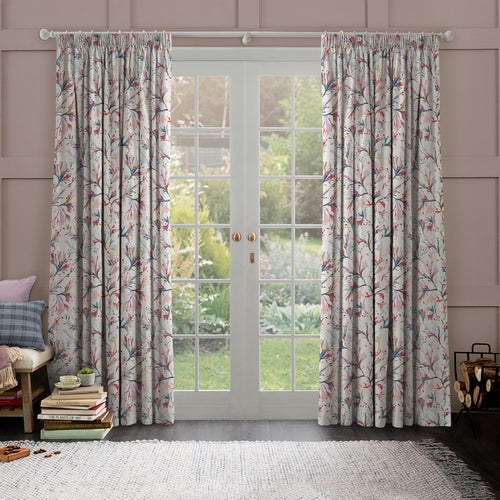 Floral Pink M2M - Seaweed Printed Made to Measure Curtains Abalone Voyage Maison