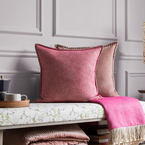 Voyage Maison Selkirk Feather Cushion in Rosehip