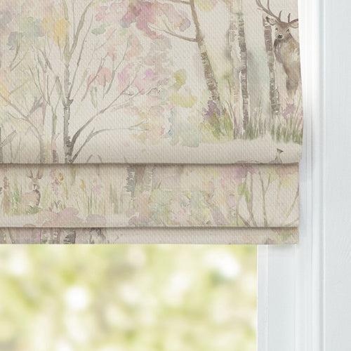 Animal Cream M2M - Sherwood Printed Linen Made to Measure Roman Blinds Natural Voyage Maison